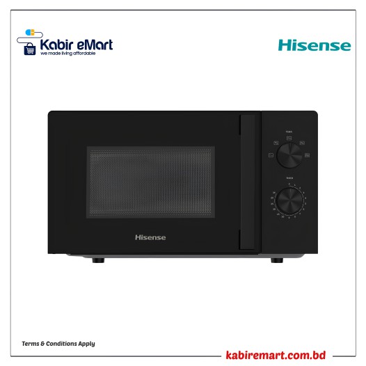 Hisense H20M0BS2H 20L Solo MWO with Grey Cavity Microwave oven