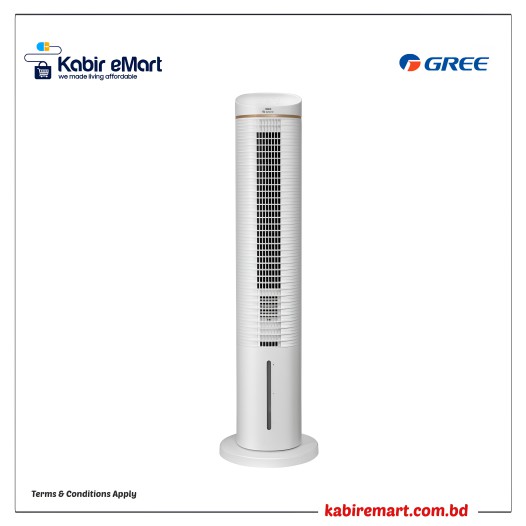 Gree Portable Tower Air Cooler Tower fan & Air Cooler & Dehumidifier 3 in 1 KSWK06S61DG