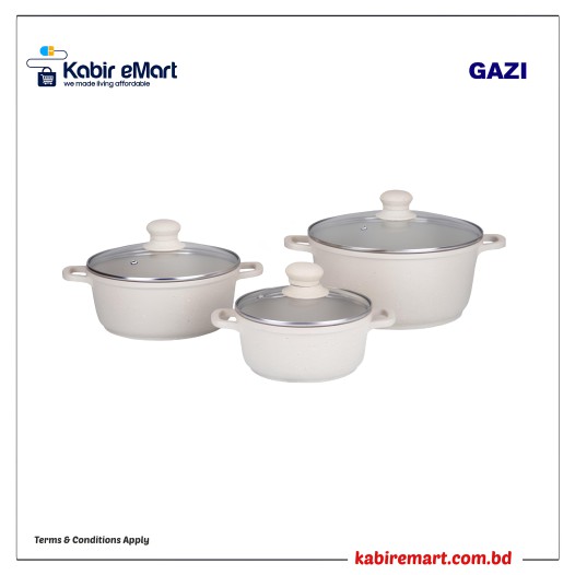 Gazi Non-Stick Cookware Set - OS 2201-6C