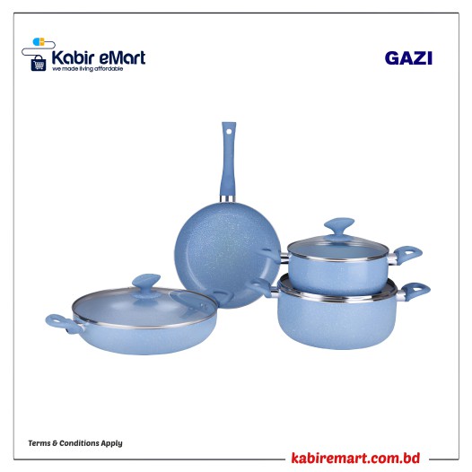 Gazi Non-Stick Cookware Set - FE 2202-7C