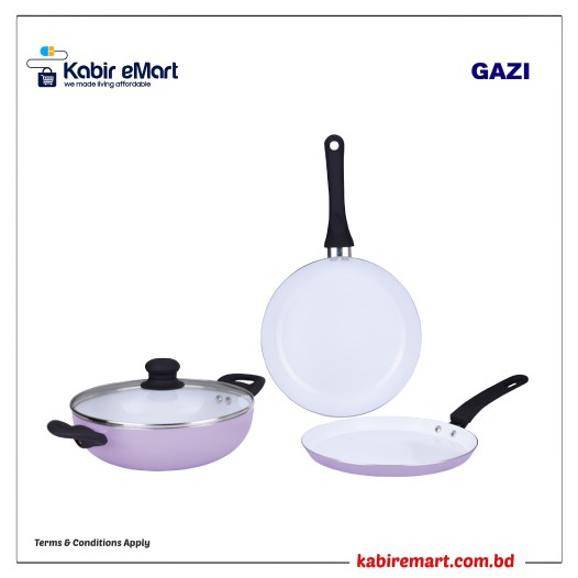 Gazi Non-Stick Cookware Set - FE 2204-4C
