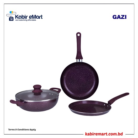 Gazi Non-Stick Cookware Set - FE 2203-4C