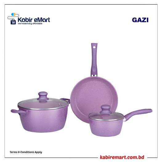 Gazi Non-Stick Cookware Set - FE 2208-5C