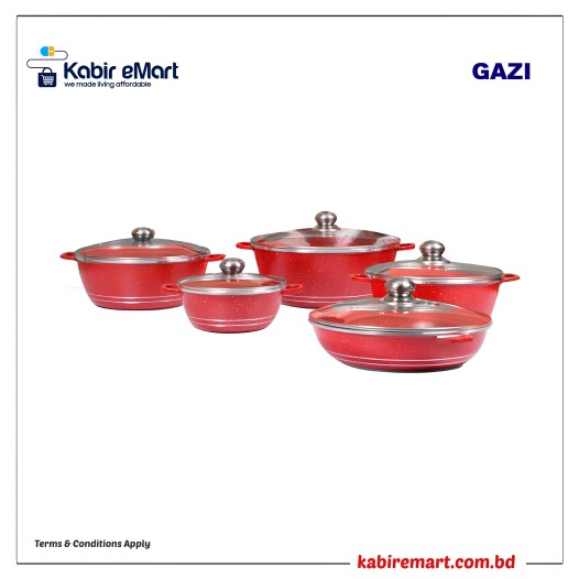 Gazi Non-Stick Cookware Set - DS -12C