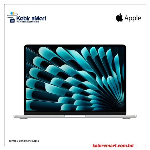 Apple MacBook Air 13 inch M3 Chip (2024) Liquid Retina Display 24GB RAM 512GB SSD Silver#MC