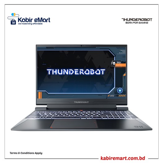 THUNDEROBOT 911X 15.6 INCH 165HZ FHD DISPLAY CORE I5 13TH GEN 16GB RAM 512GB SSD GAMING LAPTOP WITH RTX 4060 8GB GRAPHICS