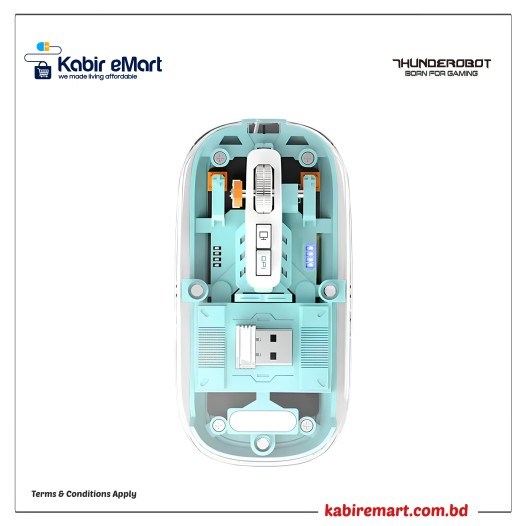 PC Power PGM-P4 Transparent Dual Mode Wireless Mouse