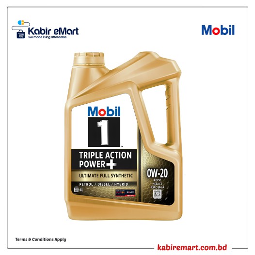 MOBIL1 0W-20 FULL SYNTHETIC 4L (MJL)