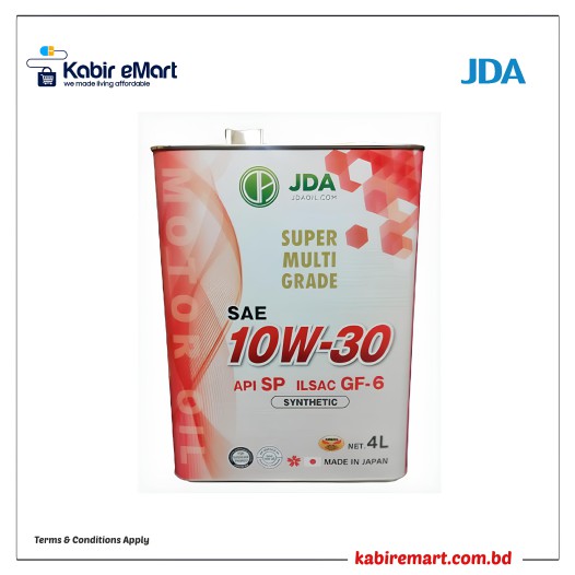 JDA 10W-30 Synthetic Engine Oil 4L