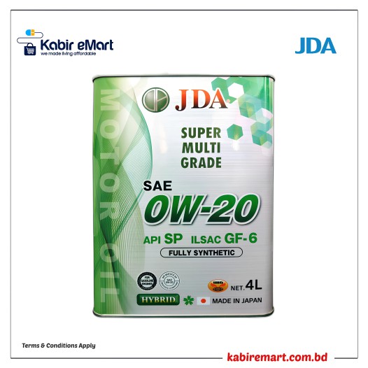 JDA 0W-20 Advanced Fully Synthetic 4L