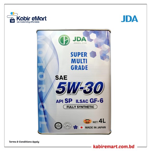 JDA 5W-30 Advanced Fully Synthetic Engine Oil 4L
