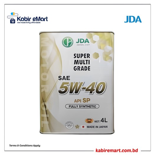 JDA 5W-40 Advanced Full Synthetic Engine Oil 4L