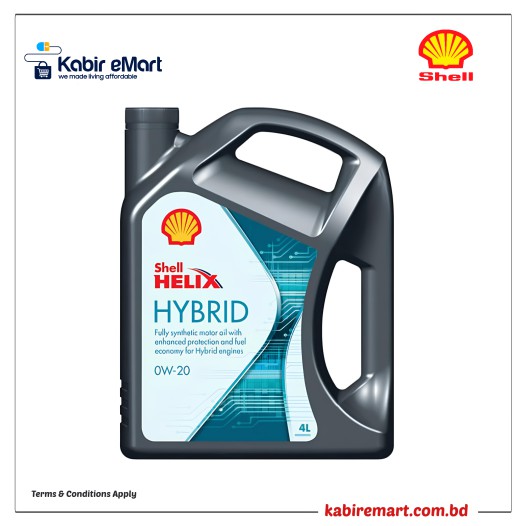SHELL HELIX Hybrid 0W-20 Full Synthetic 4L