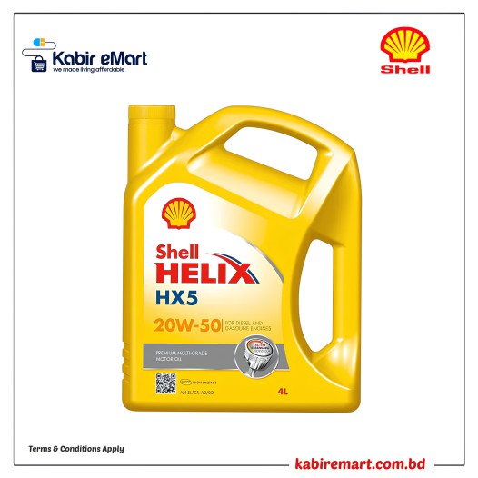 SHELL HELIX HX5 20W-50 MINERAL 4L