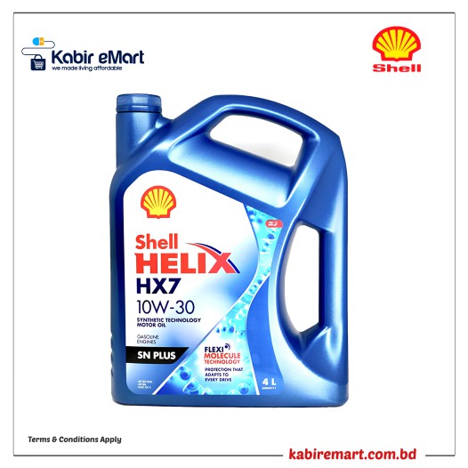 SHELL HELIX HX7 10W-30 Semi Synthetic 4L