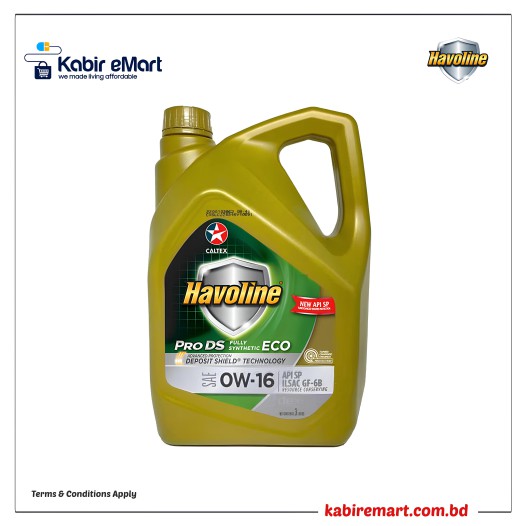 Havoline Pro Ds Eco 0w-16 Full Synthetic 3L