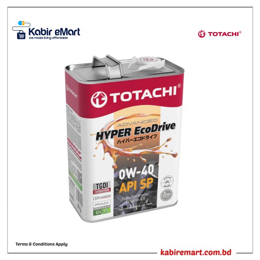 Totachi 0W-40 Advanced Fully Synthetic Engine Oil 4L
