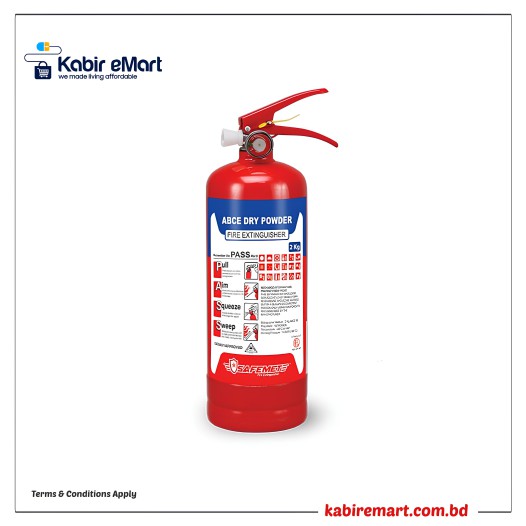 Safemet Fire Extinguisher ABC Dry Powder 2kg