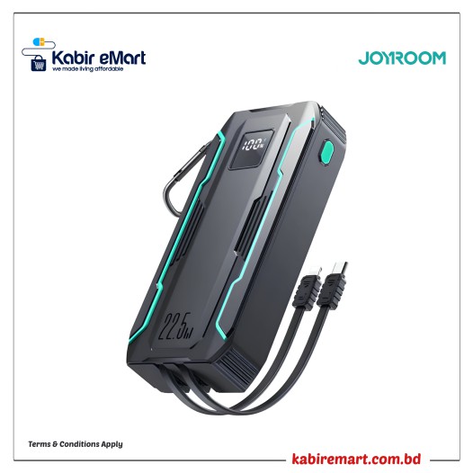 Joyroom JR-L018 22.5W 20000mAh Power Bank with Built in 2in1 Cables