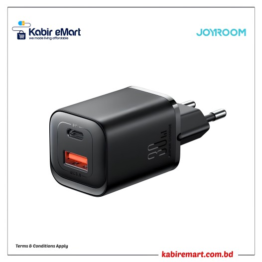 Joyroom JR-TCF08 30W A+C Dual Port Mini intelligent Fast Charger