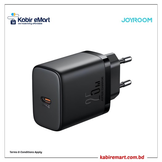 JOYROOM JR-TCF11EU 25W Fast Charger with USB-C to USB-C Cable