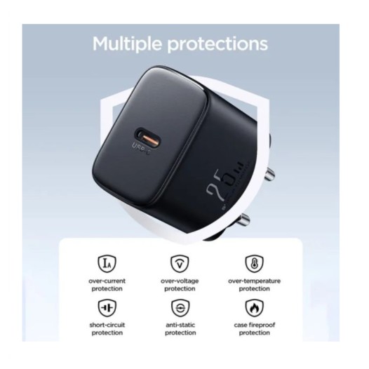 JOYROOM JR-TCF11EU 25W Fast Charger with USB-C to USB-C Cable