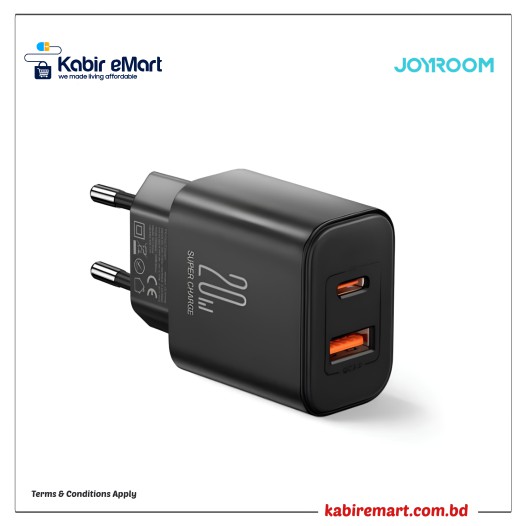 Joyroom JR-TCF05EU Flash Series 20W USB A+C Dual-Port Charger