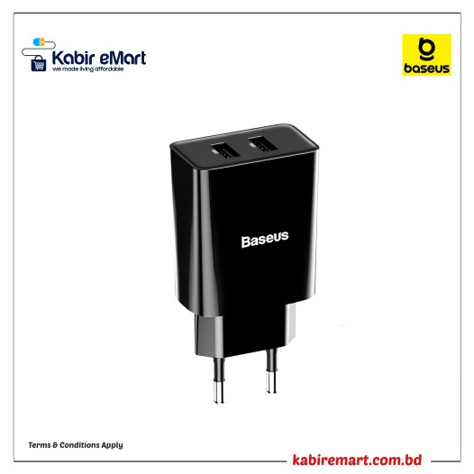 Baseus Speed Mini Dual U Charger 10.5W（EU)