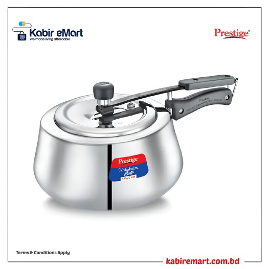 Prestige Nakshatra Cute Svachh Stainless Steel Spillage Control Pressure Cooker (Silver)