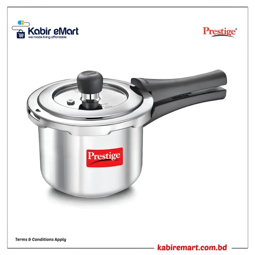 Prestige Svachh Popular Spillage Control Stainless Steel Pressure Cooker, (Silver)
