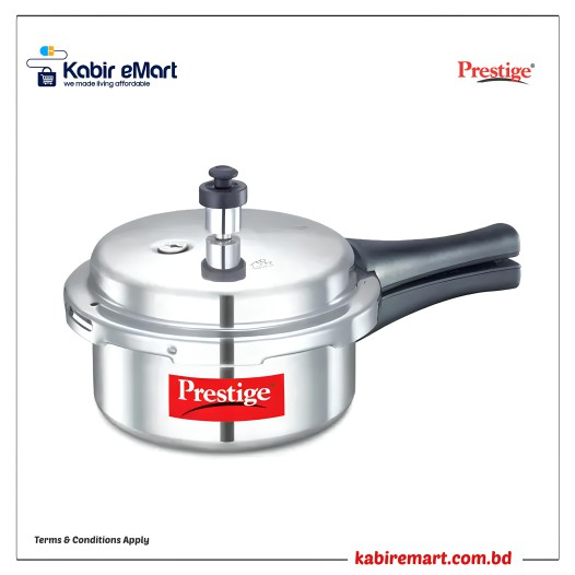 Prestige Popular Virgin Aluminium Pressure Cooker, (Silver)