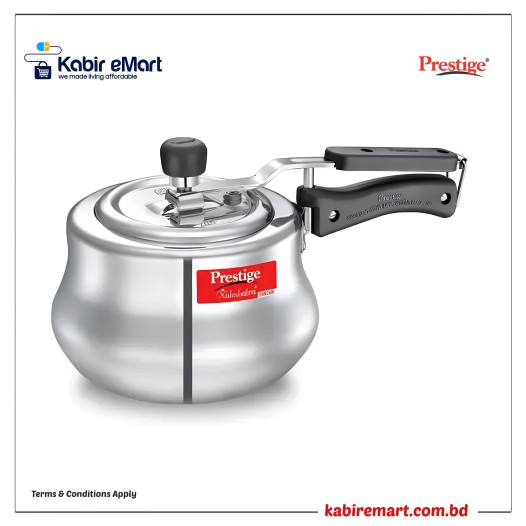 Prestige Nakshatra Plus Svachh Aluminium Spillage Control Handi Pressure Cooker (Silver)