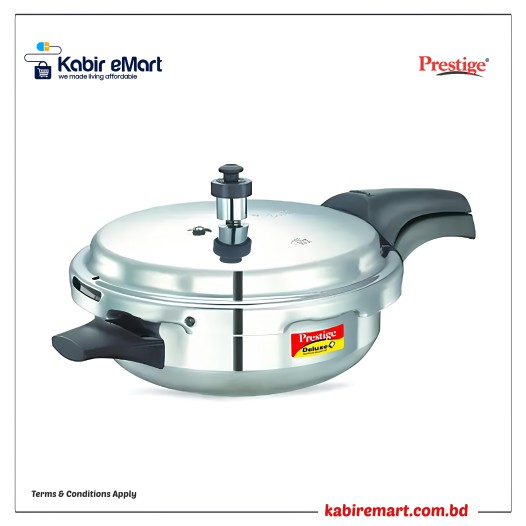 Prestige Deluxe Plus Aluminium Outer Lid Pressure Pan, Silver