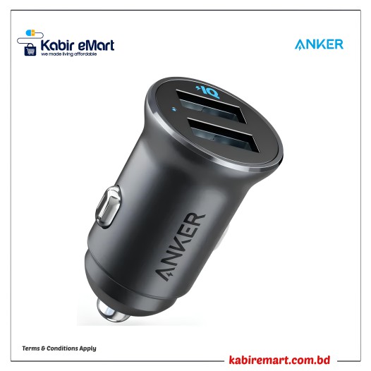 Anker PowerDrive 2 Alloy Metal Mini Car Charger