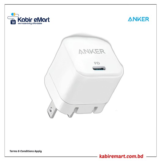 Anker Foldable Mini PD 20W Type C Quick Charger Adapter