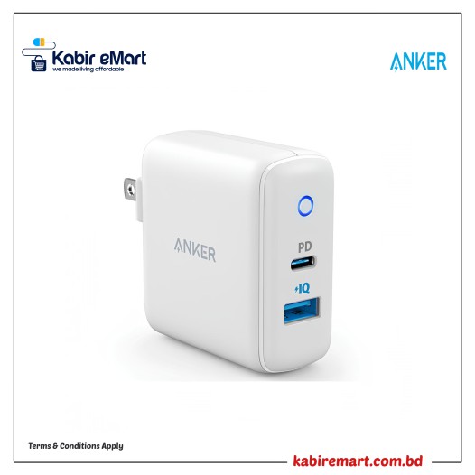 Anker PowerPort PD+ 2 20W Dual Port Wall Charger