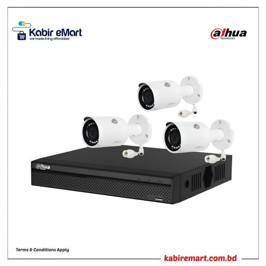 Dahua IPC-HFW1230S1 3 Unit IP Camera With Package