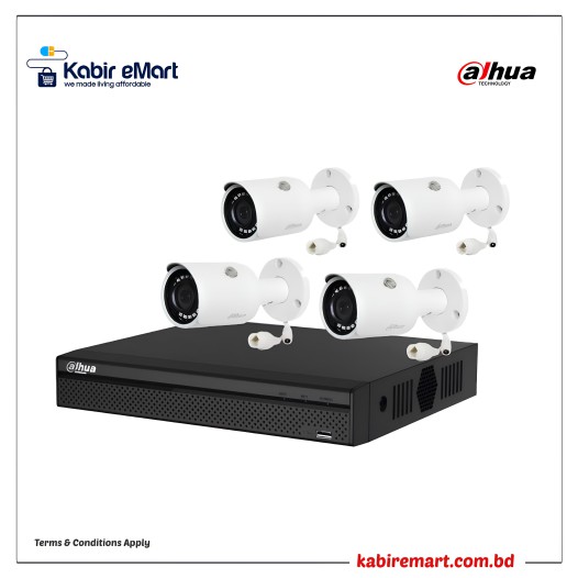 Dahua IPC-HFW1230S1 4 Unit IP Camera With Package