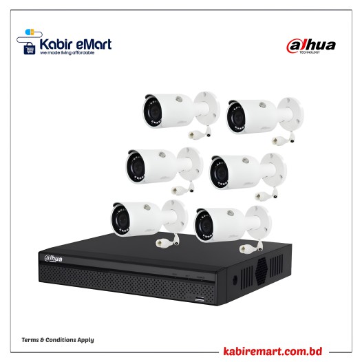 Dahua IPC-HFW1230S1 6 Unit IP Camera With Package