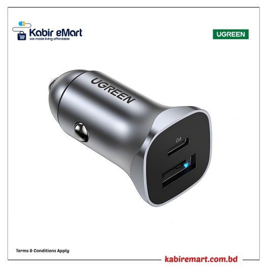 Ugreen CD130 Dual USB car charger #30780