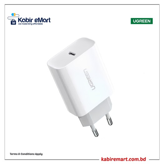 Ugreen CD137 PD USB Type-C 20W Wall Charger Adapter #60450