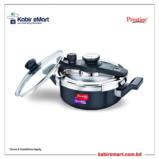 Prestige Clip-on Swachh Hard Apodised Spillage Control Pressure Cooker