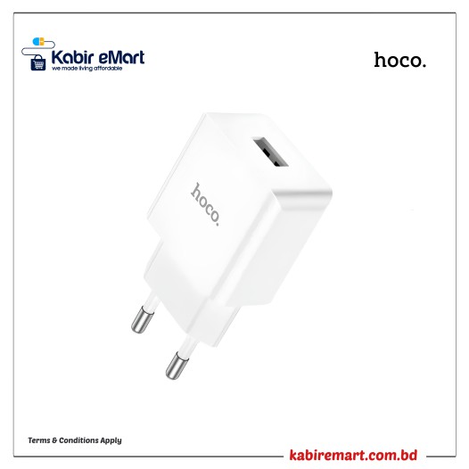 Hoco C106A Leisure 10W USB Charger With Lightning Cable