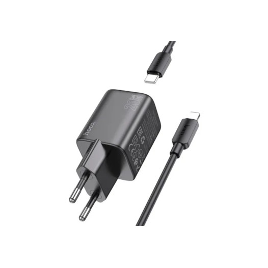 Hoco N40 Mighty PD20W Charger With Lightning Cable
