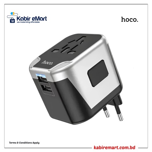 Hoco AC5 Dual USB Universal Travel Adapter