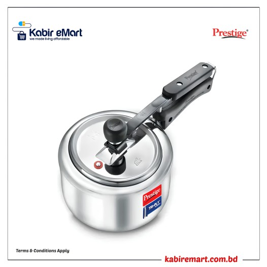 Prestige Triply Svachh Spillage Control Inner Lid Induction Bottom Pressure Cooker