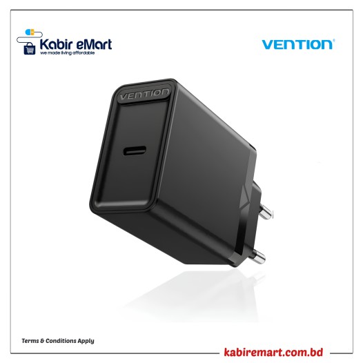 Vention FAIB0-EU 30W Single Port USB Type-C Charger