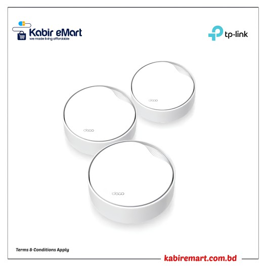 TP-Link Deco X50-PoE AX3000 Dual-Band Mesh Router (3 Pack)