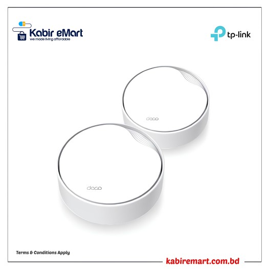 TP-Link Deco X50-PoE AX3000 Dual-Band Mesh Router (2 Pack)