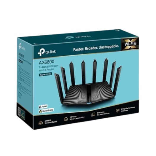 TP-Link Archer AX90 AX6600 Tri-Band Gigabit Wi-Fi Router